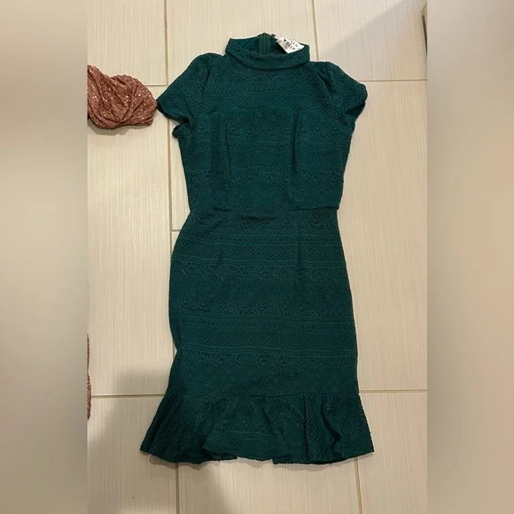 Hello Molly | Dresses | Cutee Green Hello Molly Dress | Poshmark